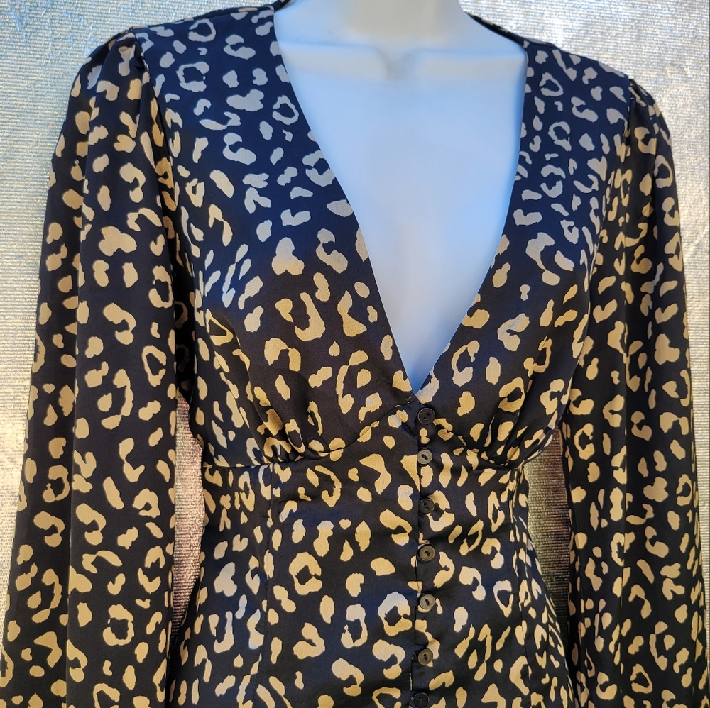 Lulus leopard print corset top